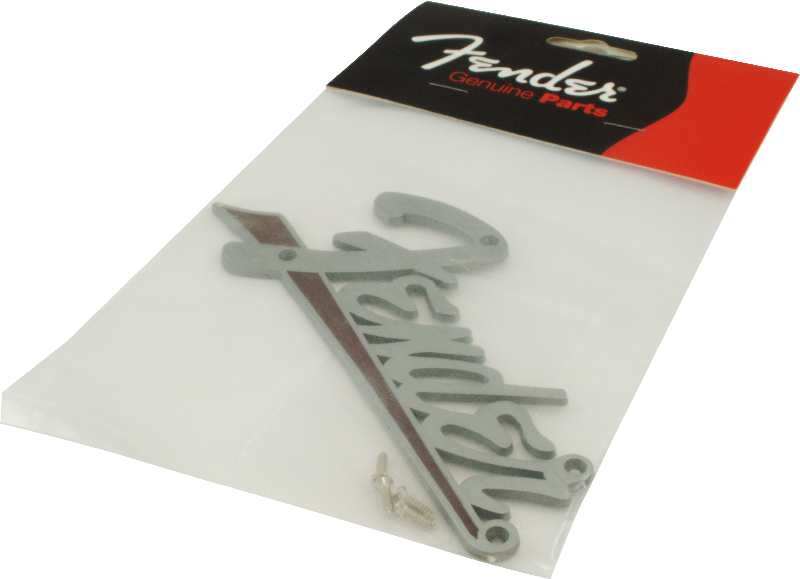 Fender, Brown, Flat Image - Fender Replacement Silverface Amp Logo (800x579), Png Download