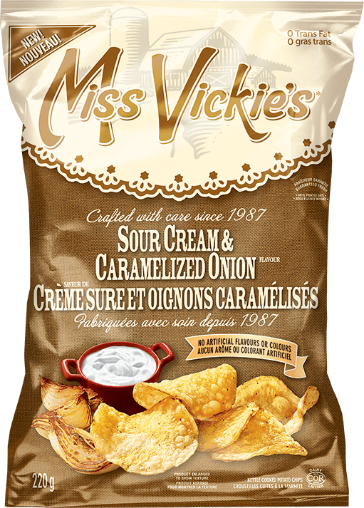 Miss Vickie's® Sour Cream & Caramelized Onion Kettle - Miss Vickie's Sour Cream And Onion (511x713), Png Download