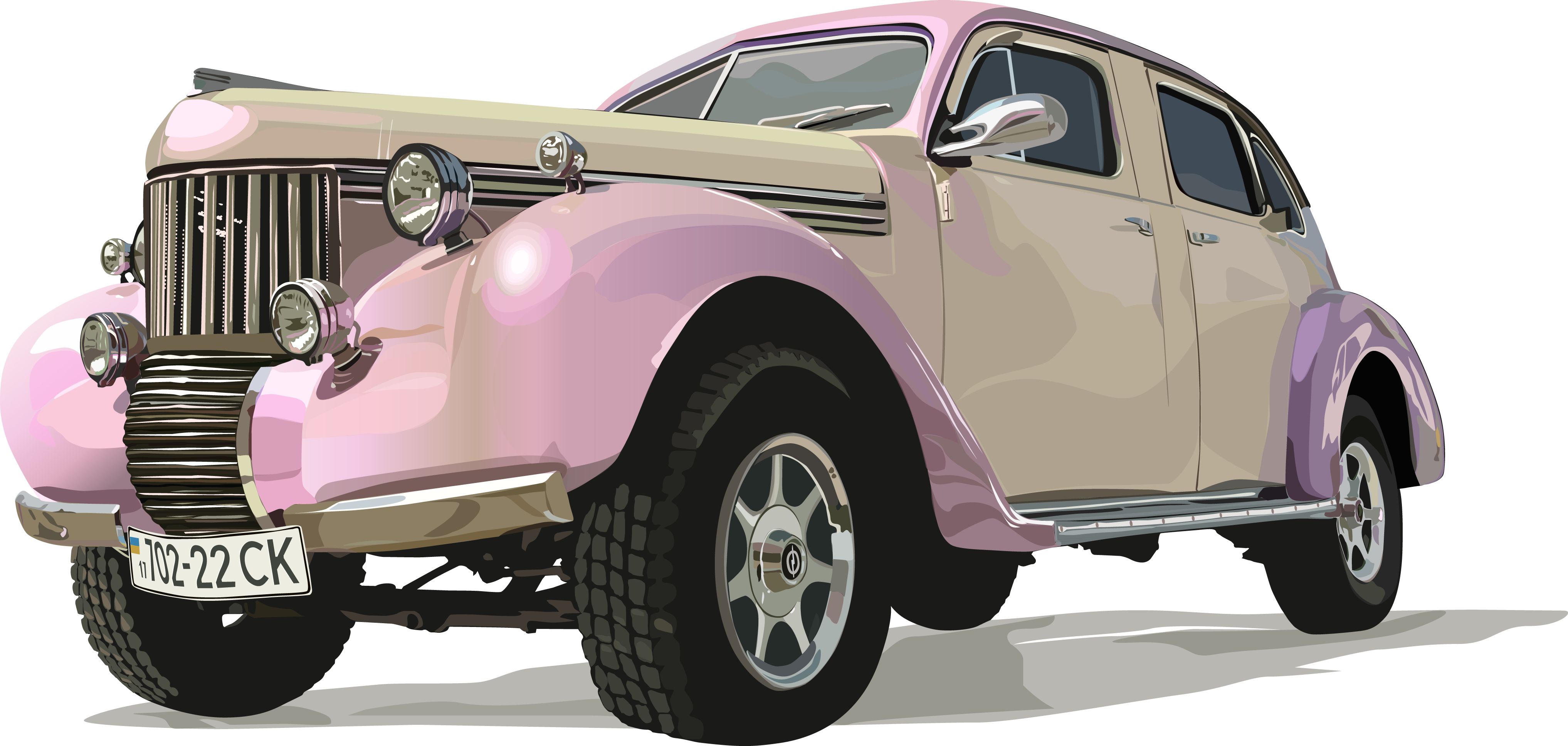 For Your Desktop Angelina Fisher - Vector Car (4069x1937), Png Download