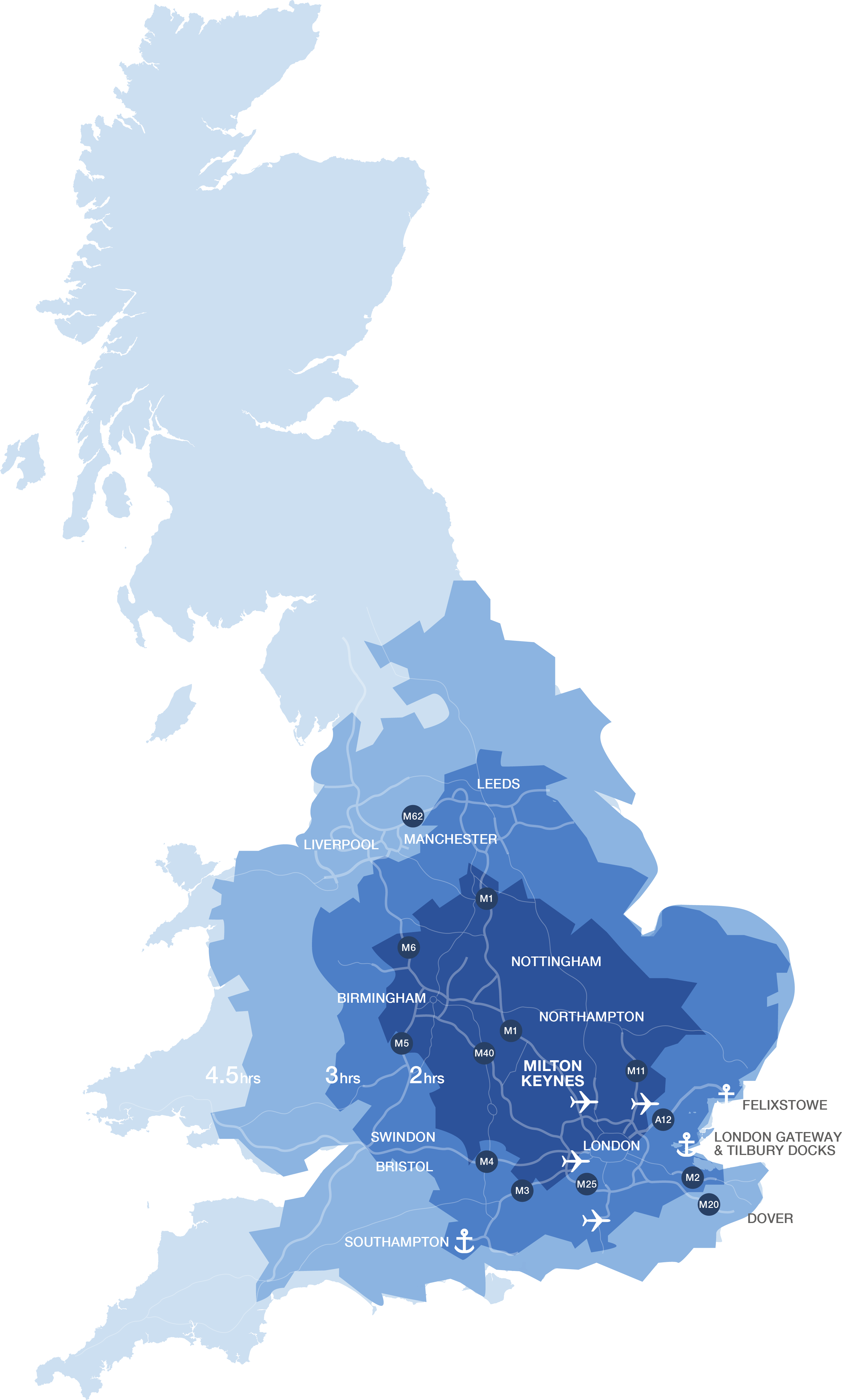 2 Hours - Uk Road Map 1980 (2896x4817), Png Download