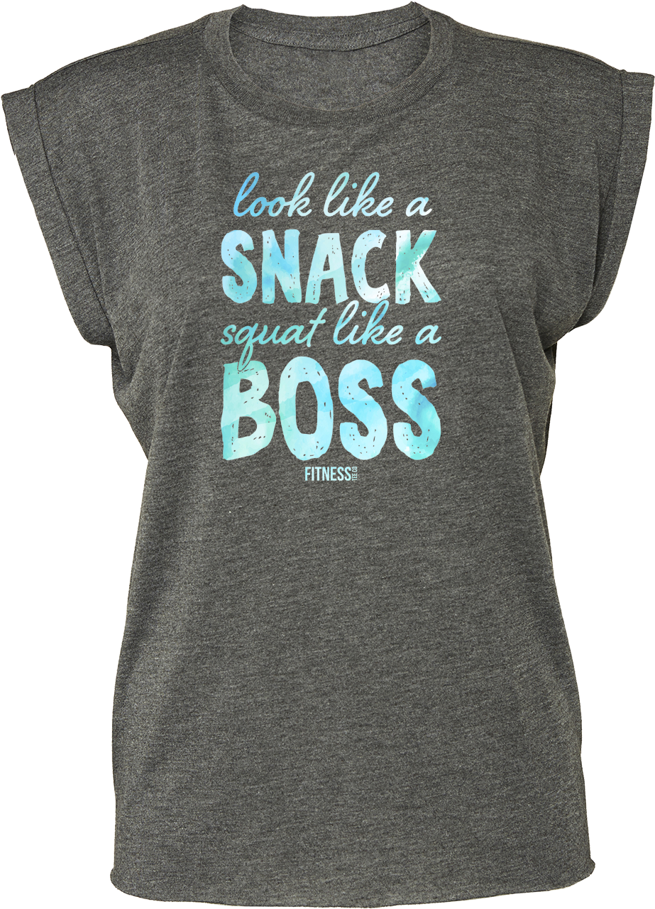 Look Like A Snack Squat Like A Boss - Squat (1000x1337), Png Download