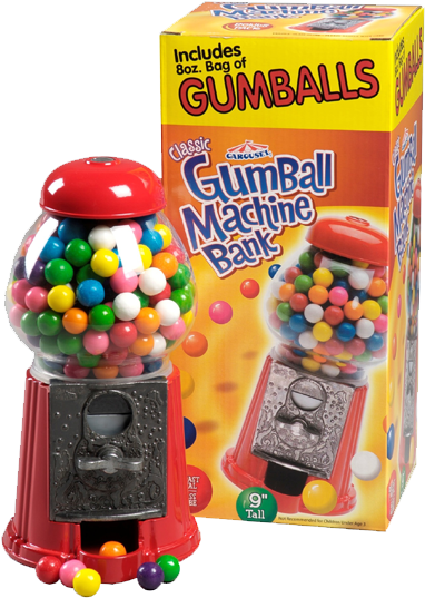 Share - Ford Gum Petite Gumball Machine Bank (600x600), Png Download