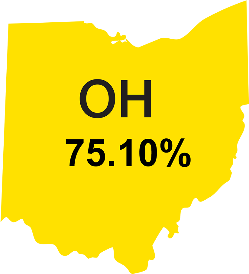 Ohio - Love Heart Ohio (846x916), Png Download