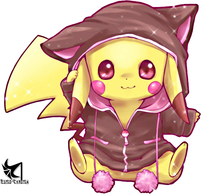 Render Pikachu Pokemon Electrik Manteau Capuche Neko - Neko Pikachu (690x658), Png Download