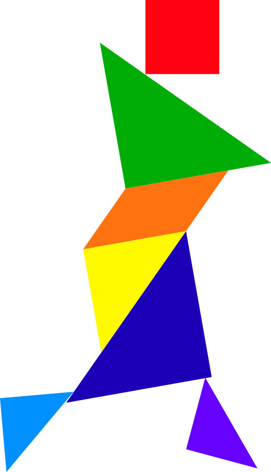 Tangram Faun Gumball Machine, Narnia, Clip Art, Ss, - Tangram Puzzle Of China (555x964), Png Download