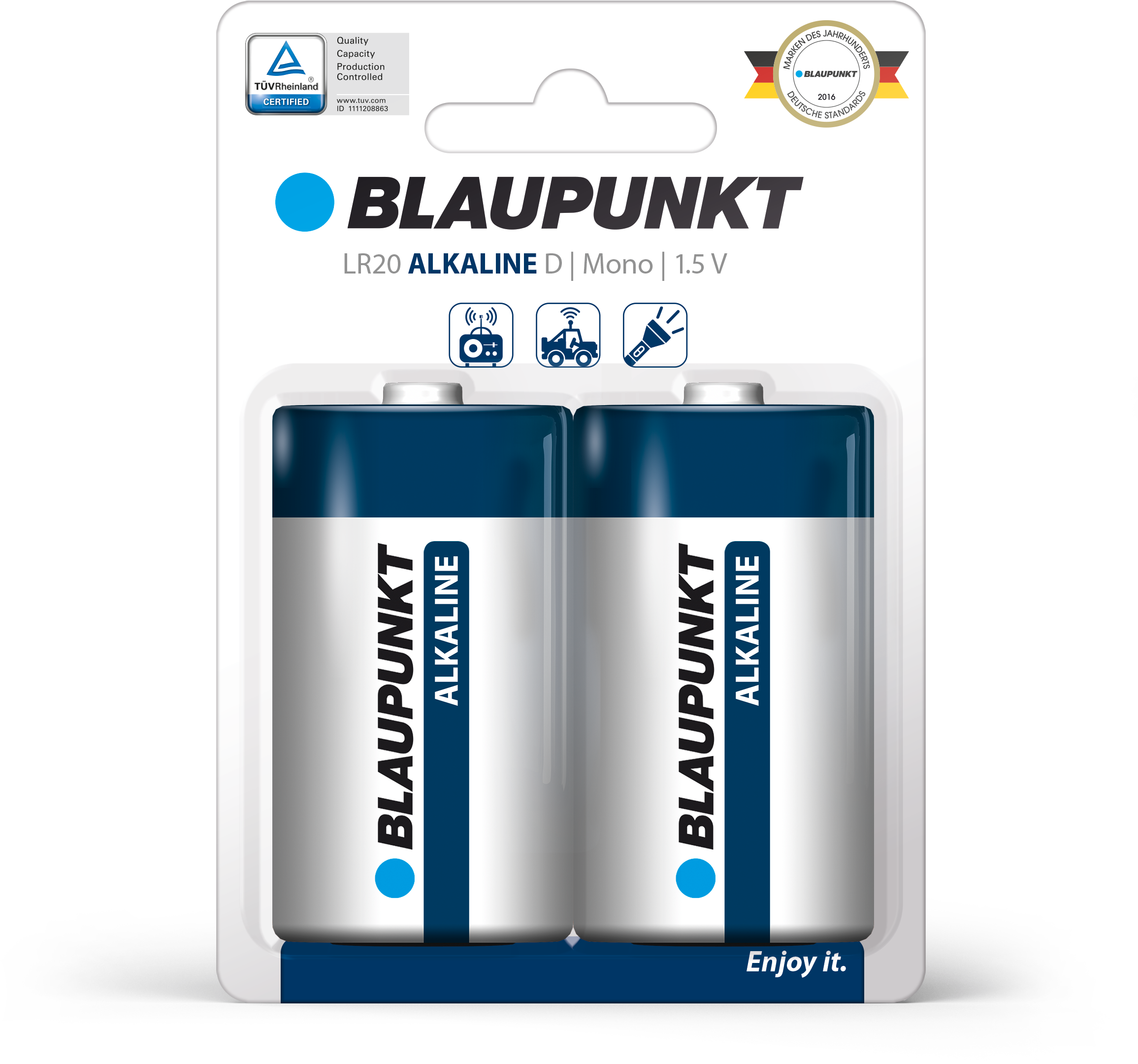 Lr20 Alkaline Battery - Blaupunkt Sa 2500 Starterkit (sa2500) (2500x2800), Png Download