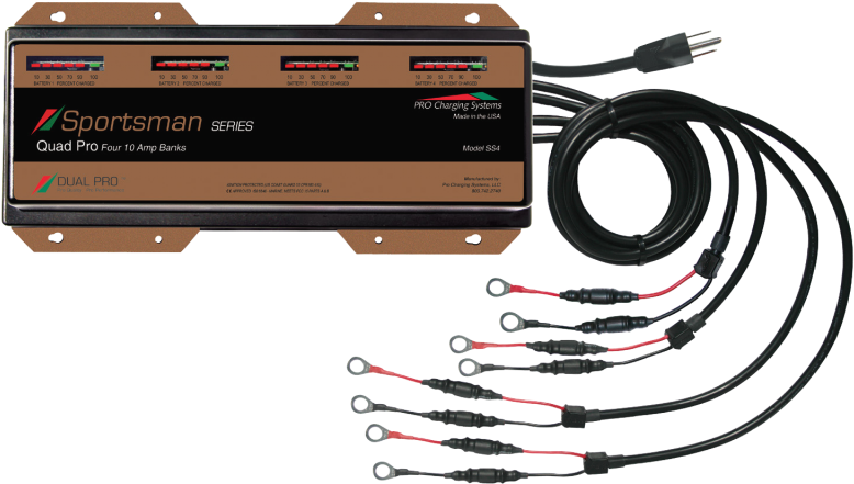 12v Lithium Ion Battery Charger Dp-ss4 - Dual Pro Professional Series 3 Bank Charger 15 Amp (800x466), Png Download