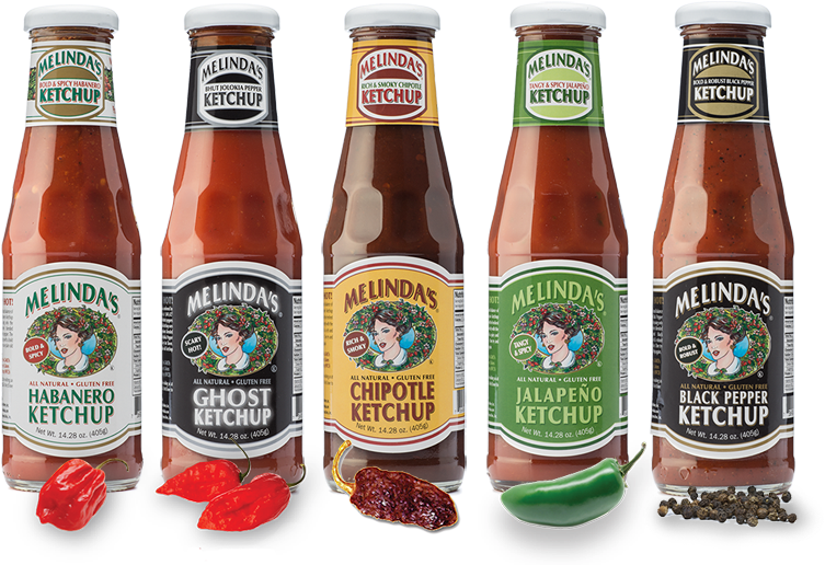 Melinda's Chipotle Ketchup - 13 Fl Oz Bottle (789x529), Png Download