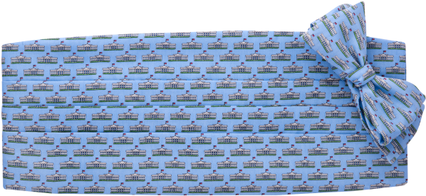 Roll Over Image To Zoom In - Vineyard Vines Bow Tie And Cummerbund Set (light Blue) (700x700), Png Download