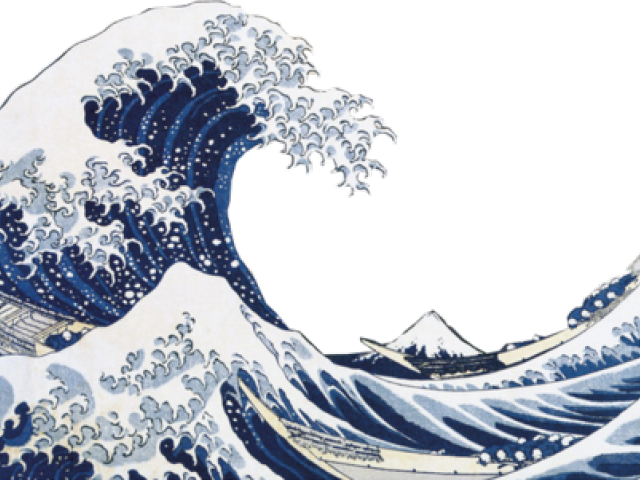 Hokusai Great Wave Framed Maxi Poster (640x480), Png Download