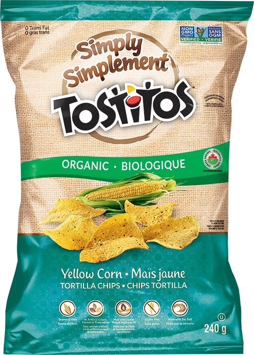 Simply Tostitos® Yellow Corn Tortilla Chips - Simply Tostitos Organic Yellow Corn Tortilla Chips (511x713), Png Download