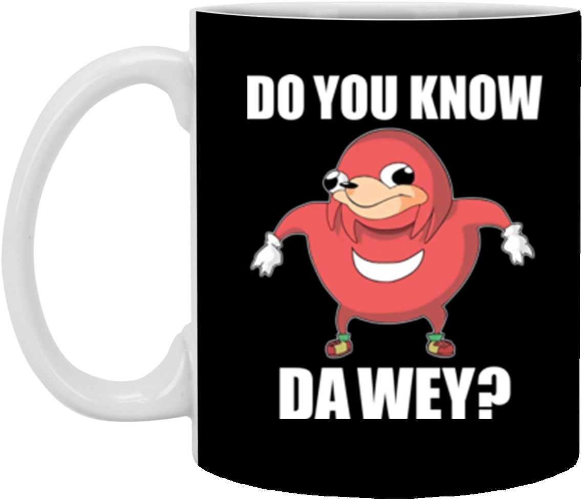 Do You Know The Way Ugandan Knuckle Funny Meme Mug - T-shirt (1155x1155), Png Download