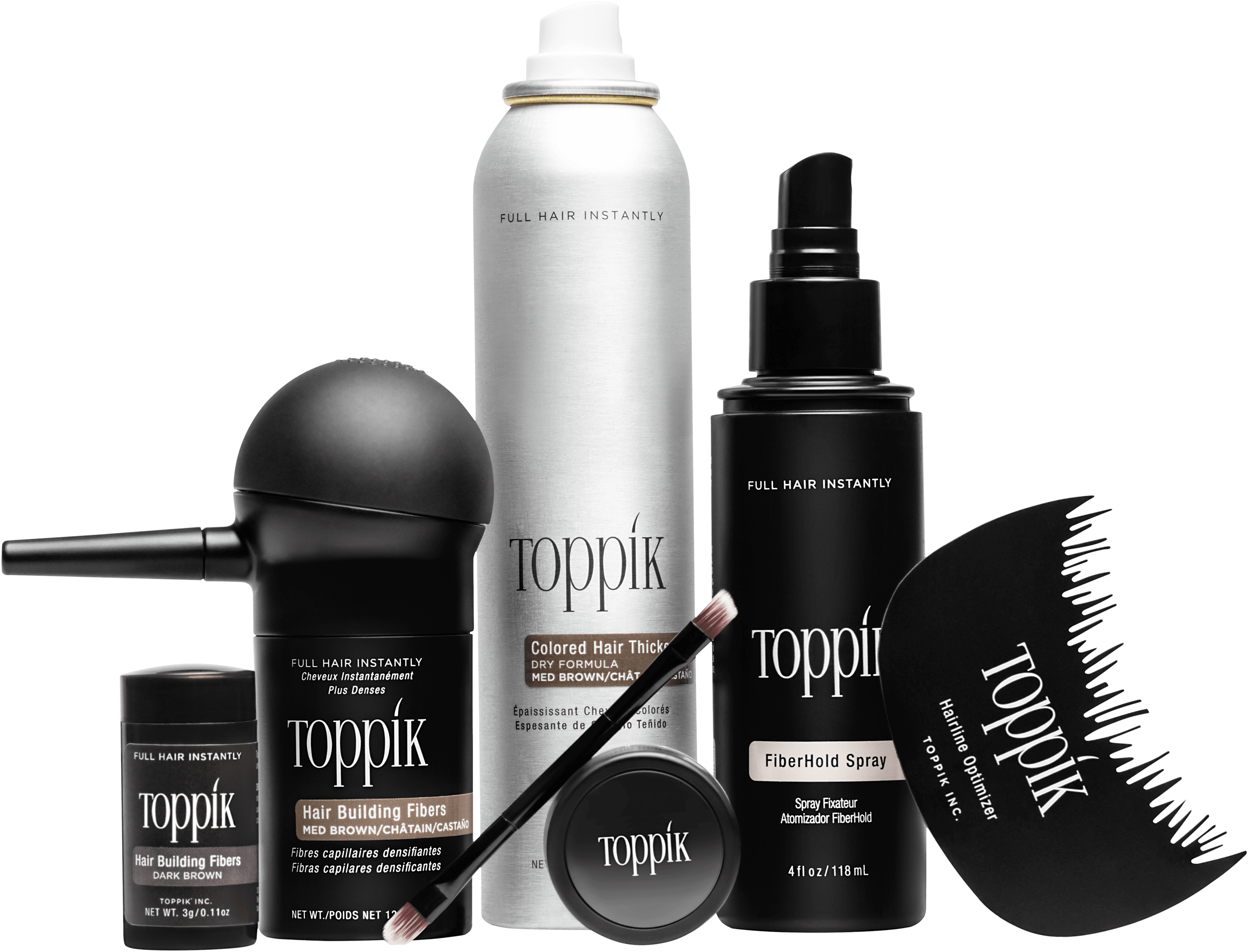 Shop - Toppik Hair Perfecting Duo (5178x3853), Png Download