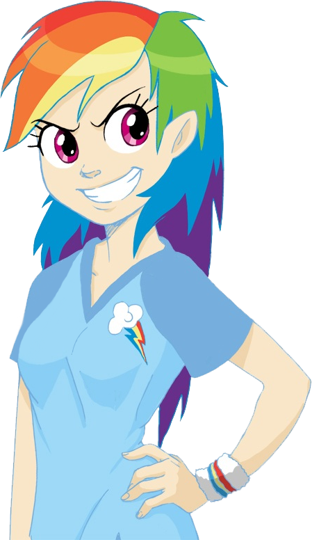 **shadesttone Rolled A Random Image** Ha Lol You're - Flat Chest Rainbow Dash (449x776), Png Download