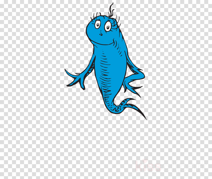 Dr Seuss Clipart One Fish, Two Fish, Red Fish, Blue - Dr Seuss (900x760), Png Download