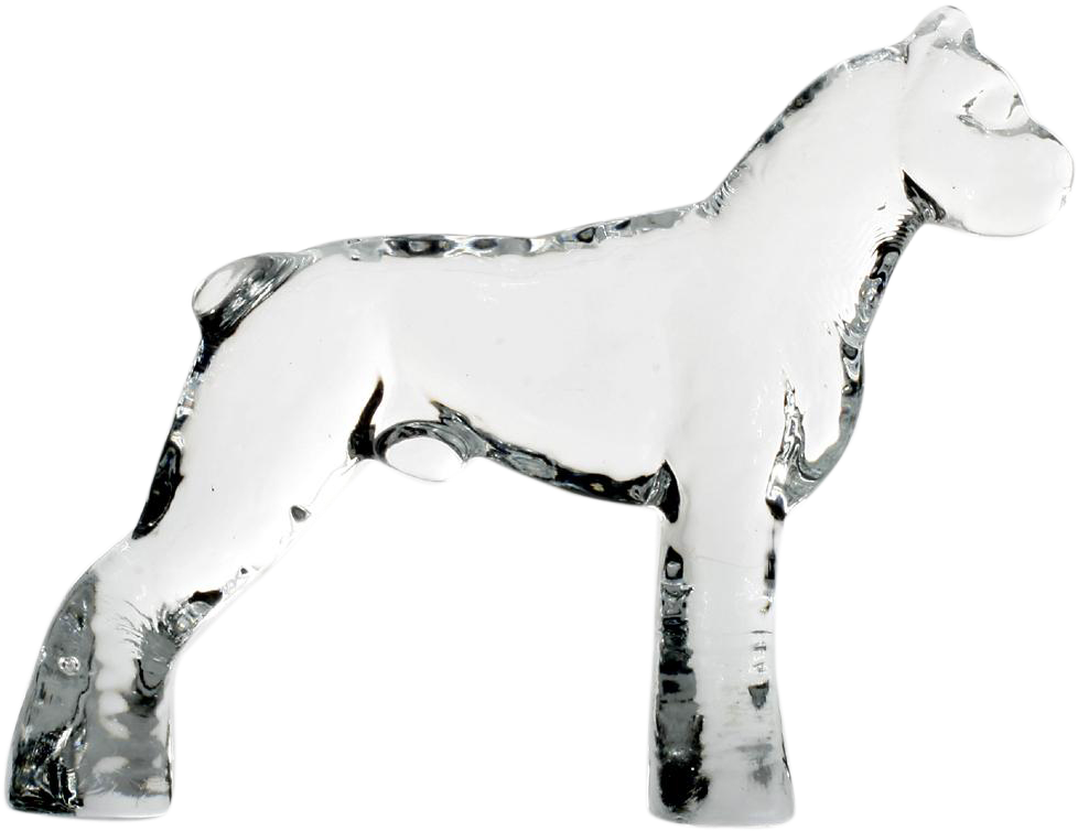 Kosta Boda Zoo Figurine Boxer Dog Crystal Art Glass - Great Dane (977x977), Png Download