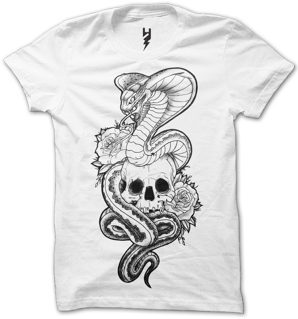 Skull X Snake Tattoo From Xteas Created For The Launch - Art Pun T Shirts (1200x1600), Png Download