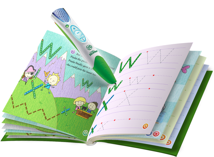 Leapreaderpenandbook2 - Leapfrog Leapreader Reading & Writing System - (877x660), Png Download