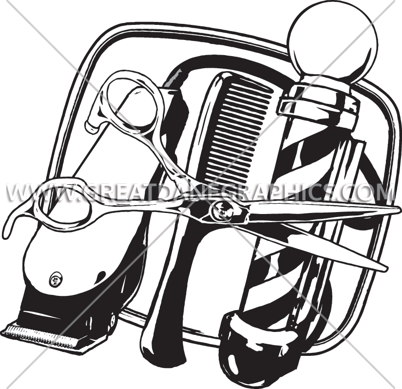Shears Clipart Barber Shop - Art (825x798), Png Download