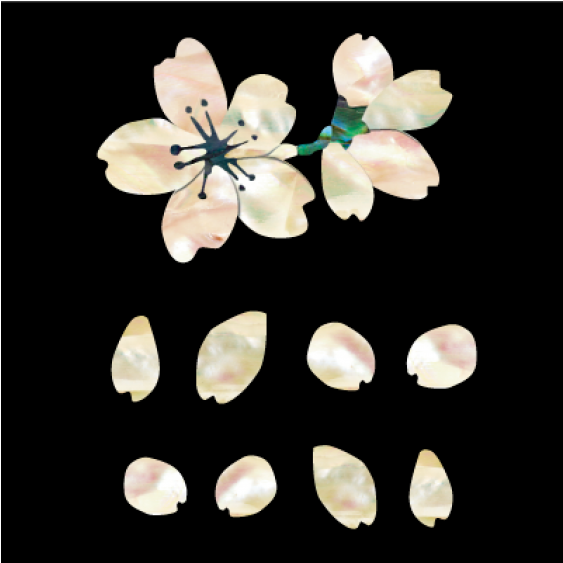 Cherry Blossom Inlay Jis - Inlays Sakura Blossom (1000x562), Png Download