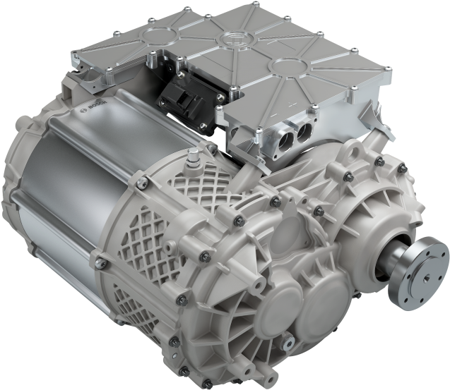 Bosch Sees Bright Future For Electrified Axles - Bosch Drive Unit Car (720x600), Png Download