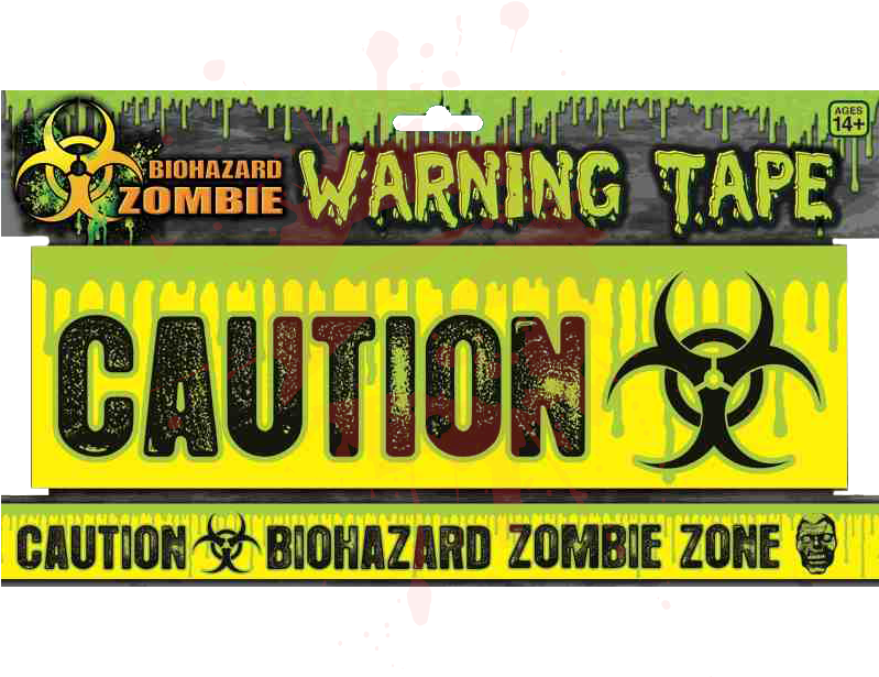 Zombie Caution Tape - Forum Novelties Biohazard Zombie Scar 68669 (798x798), Png Download