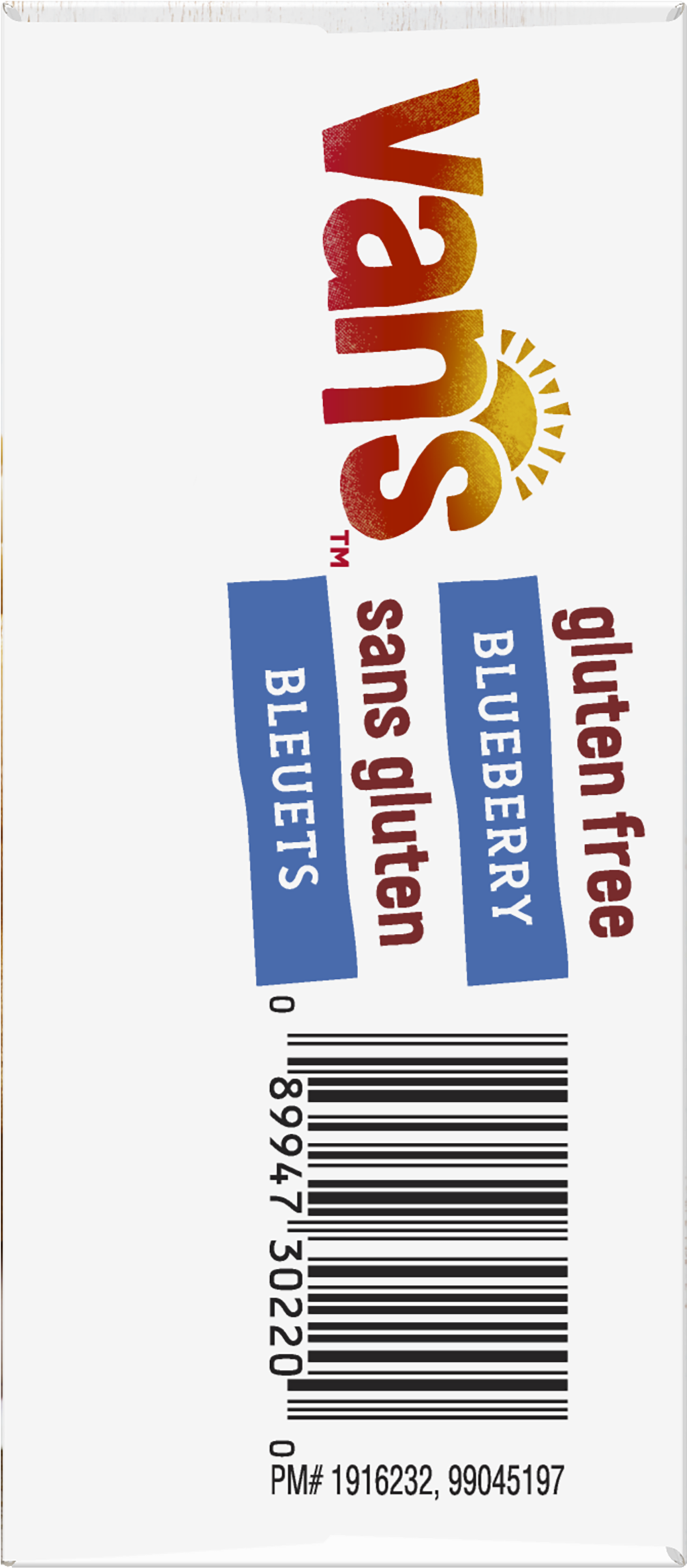 Van's Gluten Free Pb & J Blueberry And Peanut Butter (2400x2400), Png Download