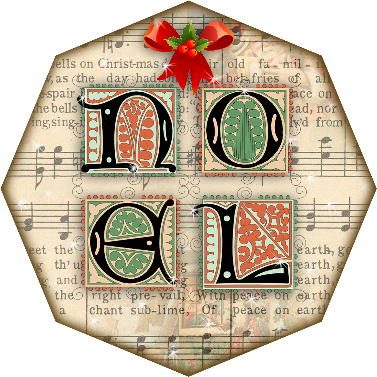 Some New Christmas Printables For You To Use - Wall Clock (1290x1290), Png Download