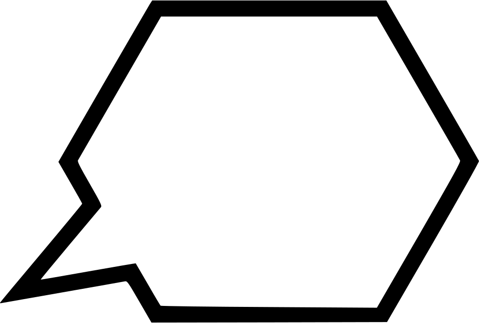 Message Bubble Conversation Talk Comments - Polygon (980x662), Png Download