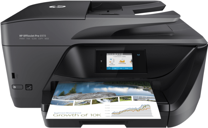 Center Facing - Hp Officejet Pro 6970 Printer (700x525), Png Download