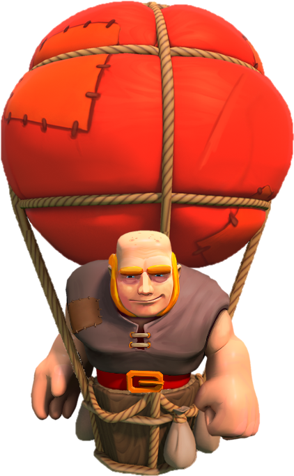 Funny Avatar Png - Clash Royale Giant Balloon Png (466x724), Png Download