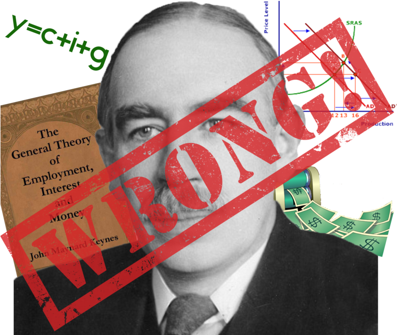 Keynes Wrong - John Maynard Keynes (800x686), Png Download