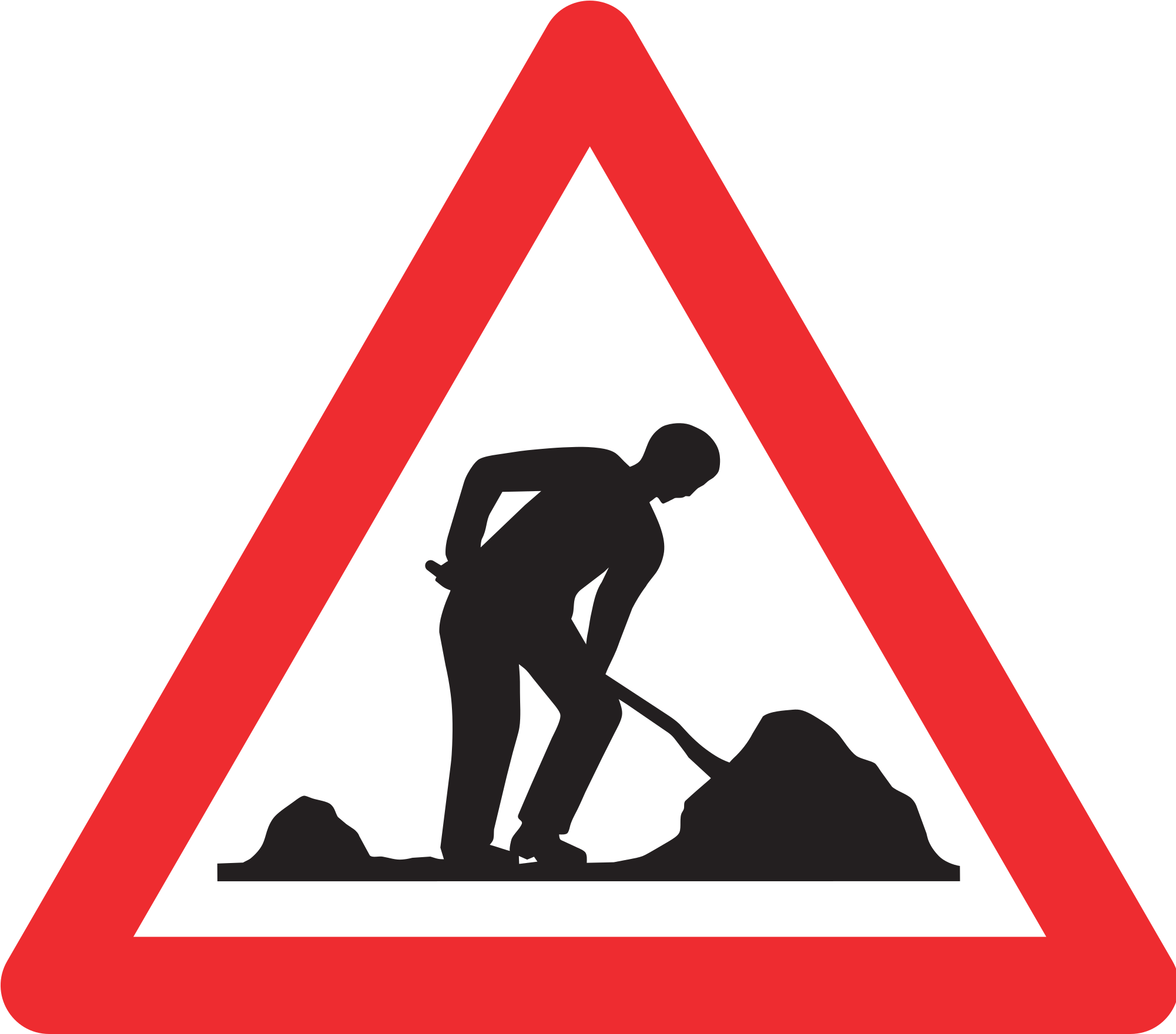 Site, Risk, Warning, Street Sign, Traffic, Regulatory - Men At Work Traffic Sign (816x720), Png Download