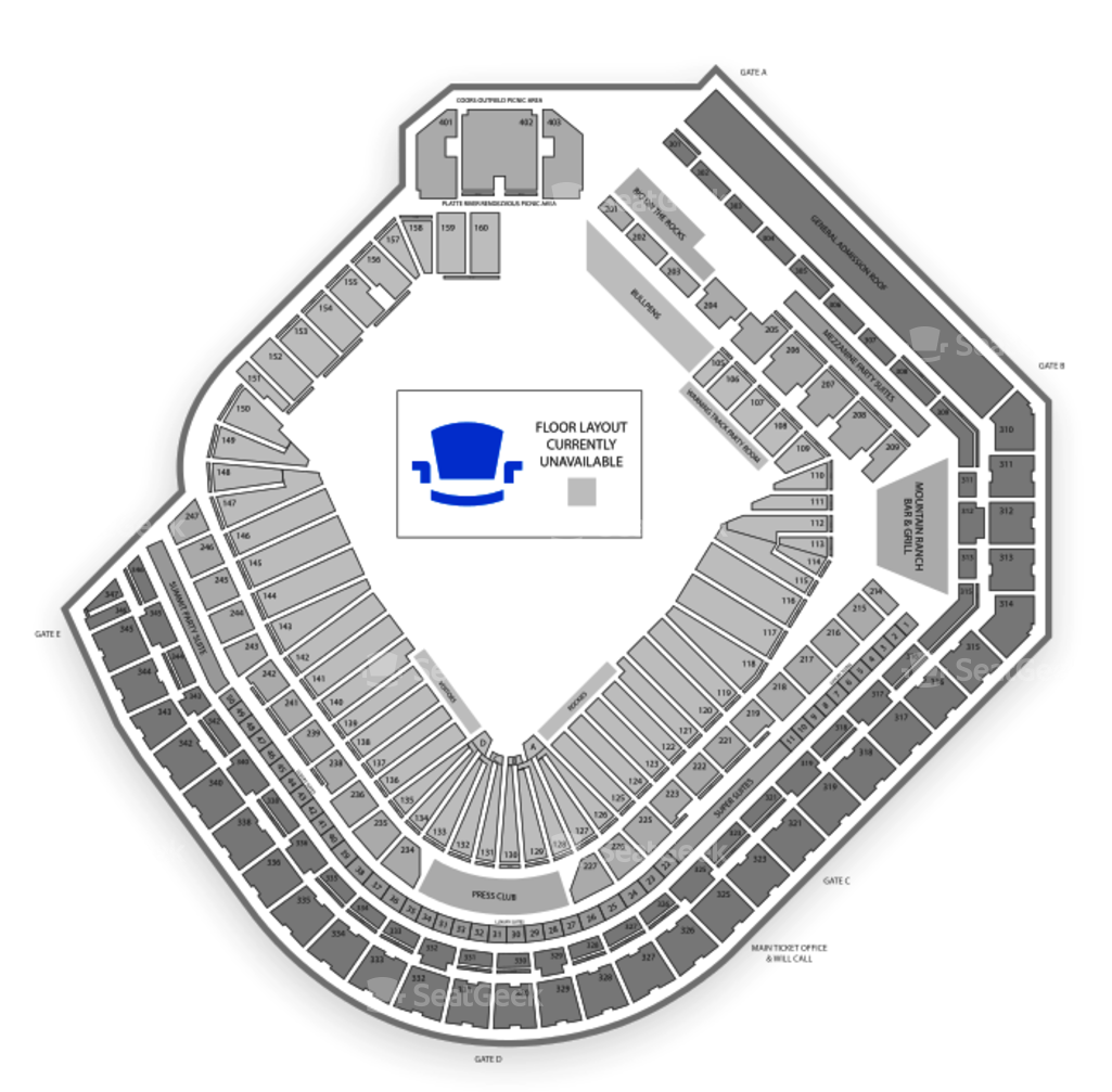 Coors Field Stadium Tours - Coors Field (1024x1024), Png Download