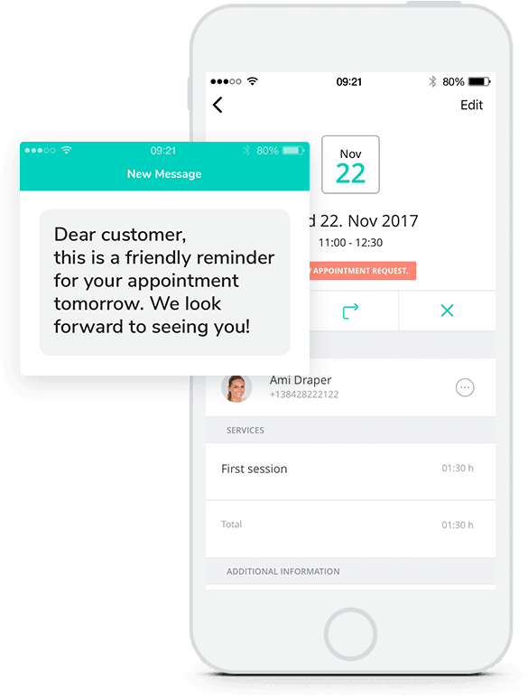 Appointment Reminder Smartphone - Smartphone (608x860), Png Download