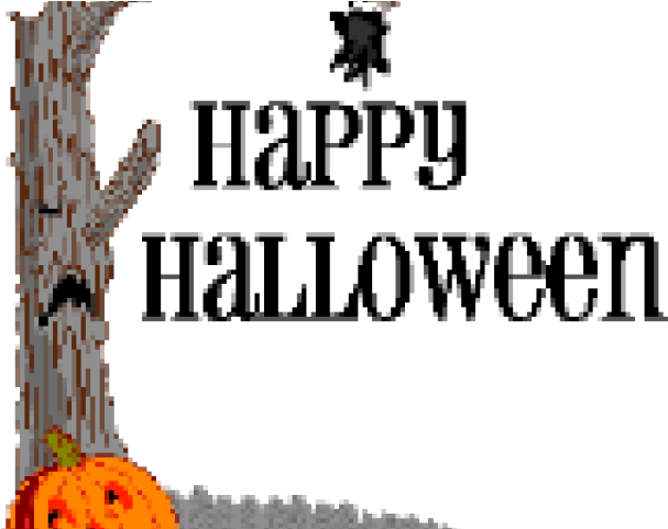 Free Animated Halloween Clipart - Happy Halloween (640x480), Png Download