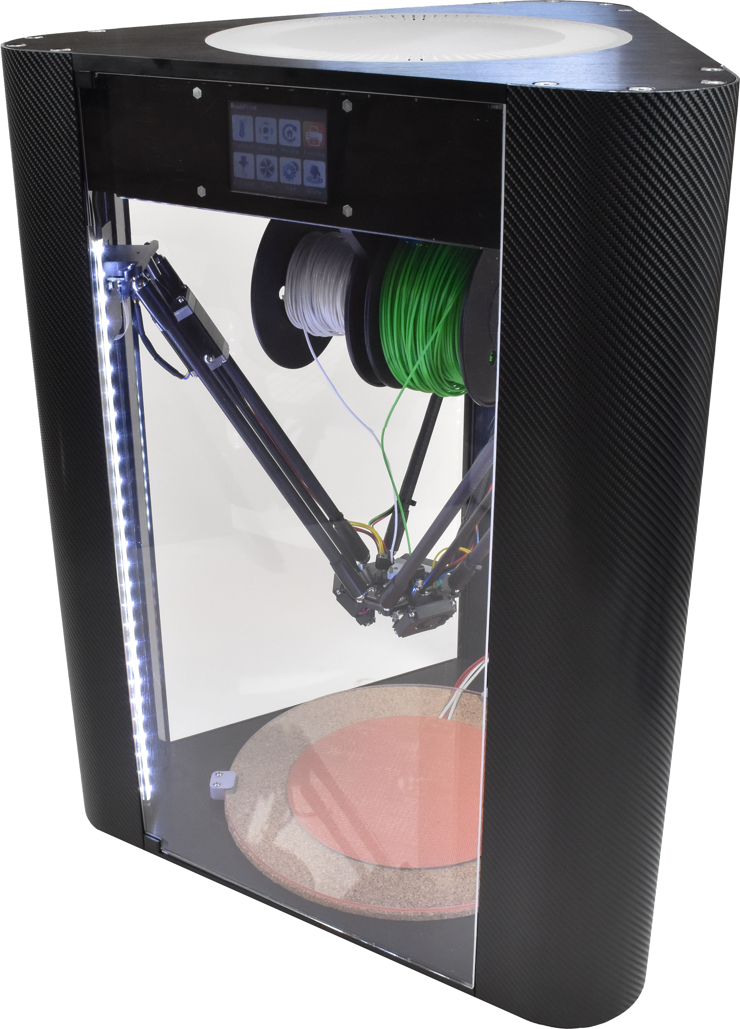 ~carbon Full Clear Background - Delta 3d Printer Enclosure (2496x3492), Png Download
