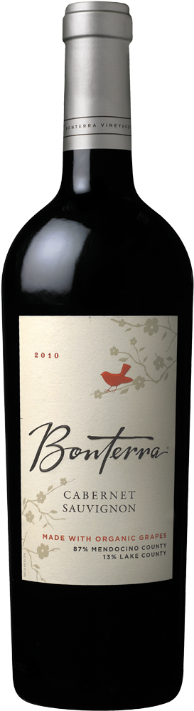 Bonterra Cabernet Sauvignon - Bonterra Red Wine Merlot Usa 14% Organic 75cl (320x1024), Png Download
