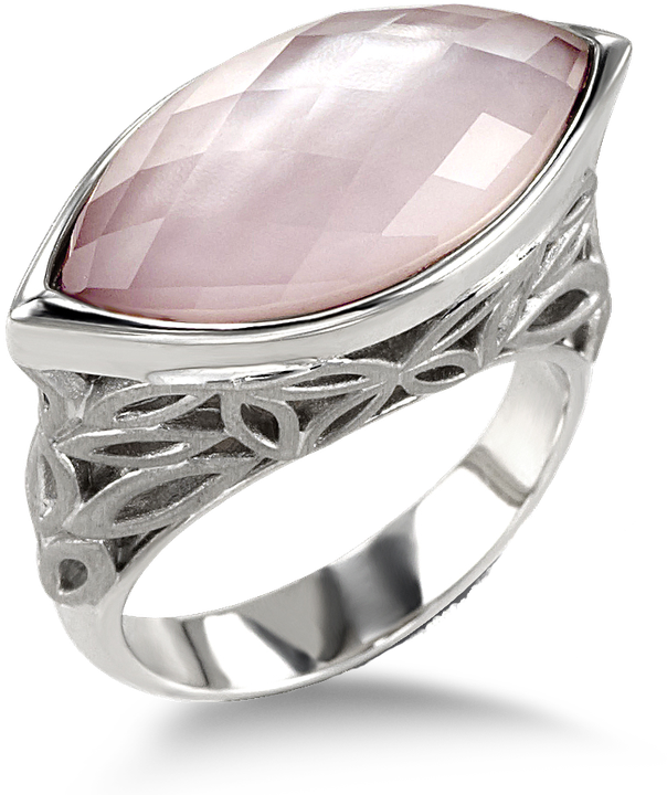 Designs By Hera Raya Marquise Silver Ring - Pre-engagement Ring (800x800), Png Download