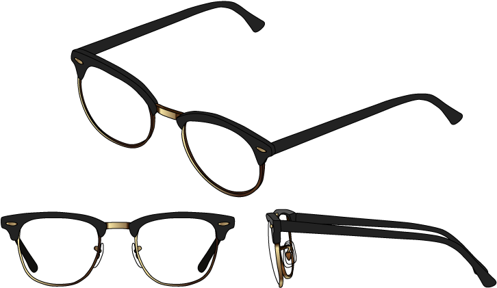 Graphic Black And White Library Drawing Sunglasses - Drawing (750x500), Png Download