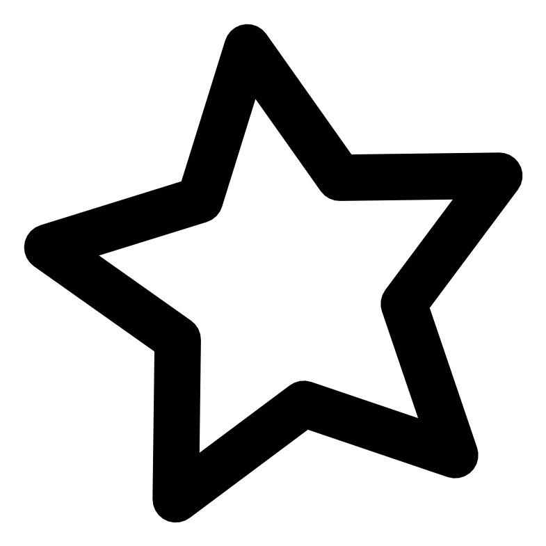 Mono Tool Star - Black Star Clipart Transparent (800x800), Png Download