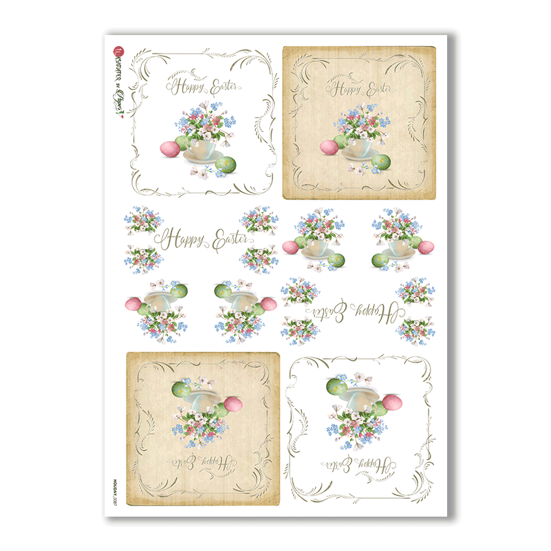 Holiday Rice Paper For Decoupage - Motif (1200x1372), Png Download