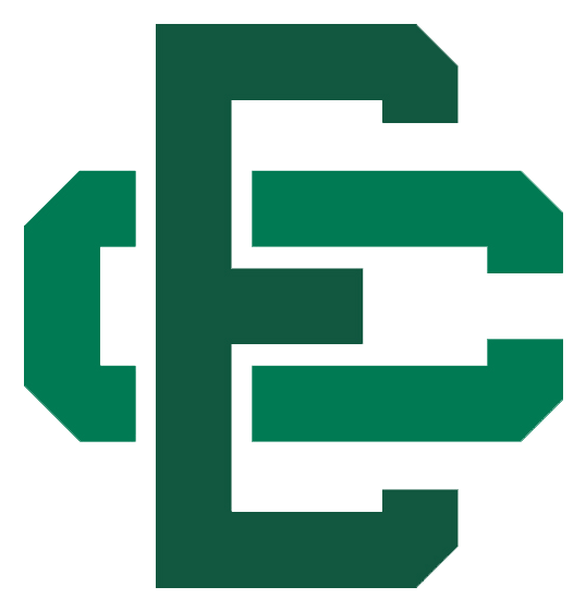 Elyria Catholic Panthers - Elyria Catholic High School Logo (578x604), Png Download
