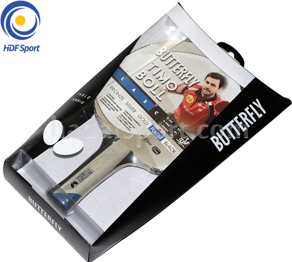 Butterfly Timo Boll Platin - Butterfly Timo Boll Platin Table Tennis Bat (597x537), Png Download