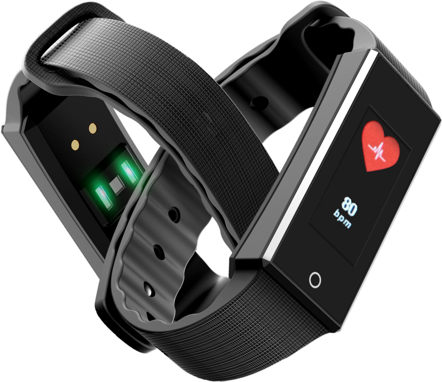 Omniband Hr Fitness Band With Heart Rate Monitor Oaxis - Activity Tracker (1006x1024), Png Download