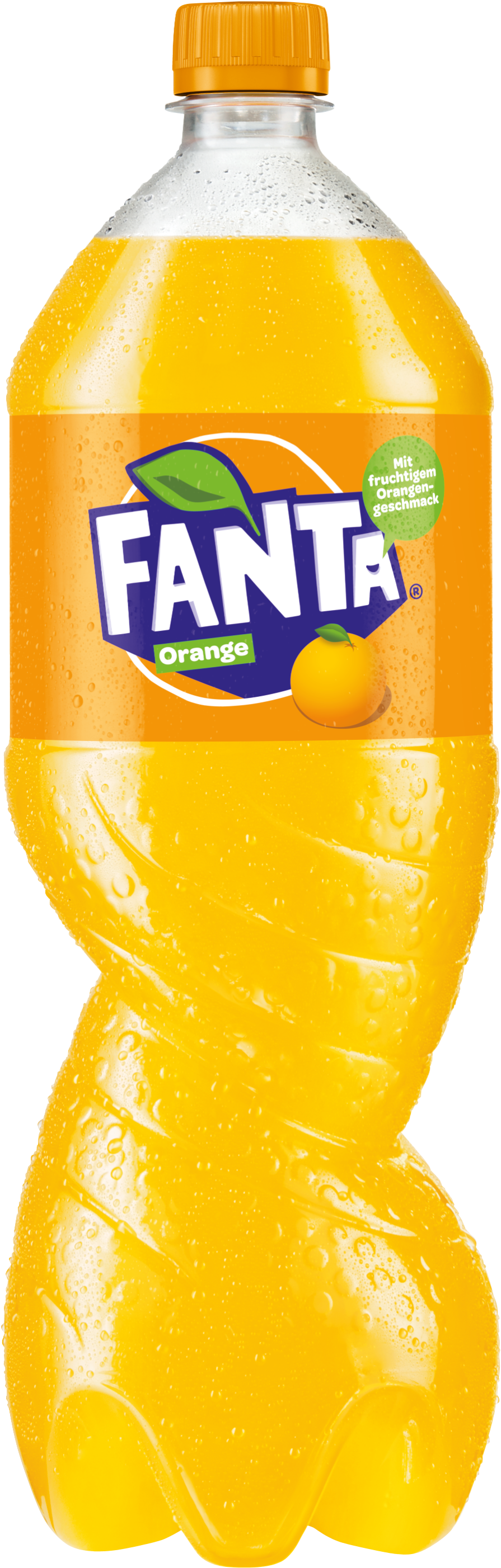Abgedrehte Fanta Flasche - Fanta Orange (903x2814), Png Download