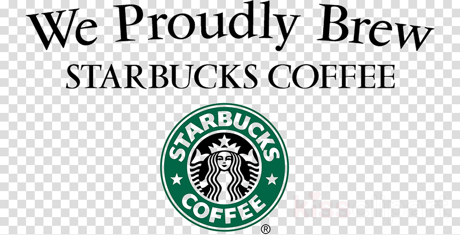 We Proudly Brew Starbucks Logo Clipart Starbucks Cafe - Proudly Serving Starbucks Logo (900x460), Png Download