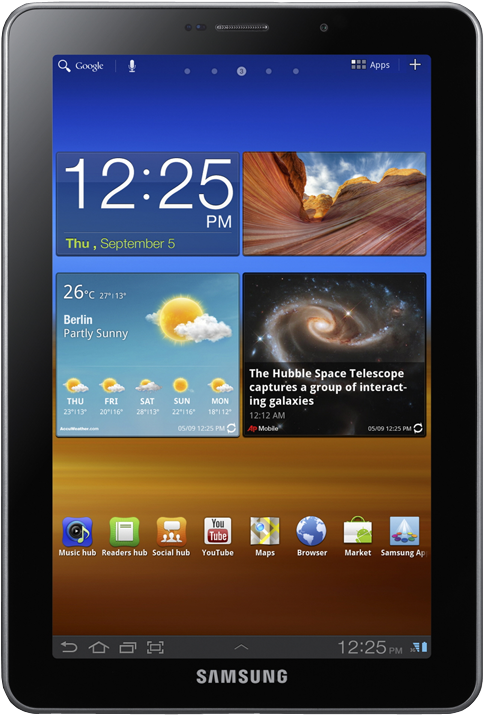 Samsung Galaxy Tab - Samsung Galaxy Tab 7.7 Gt P6810 (500x1000), Png Download
