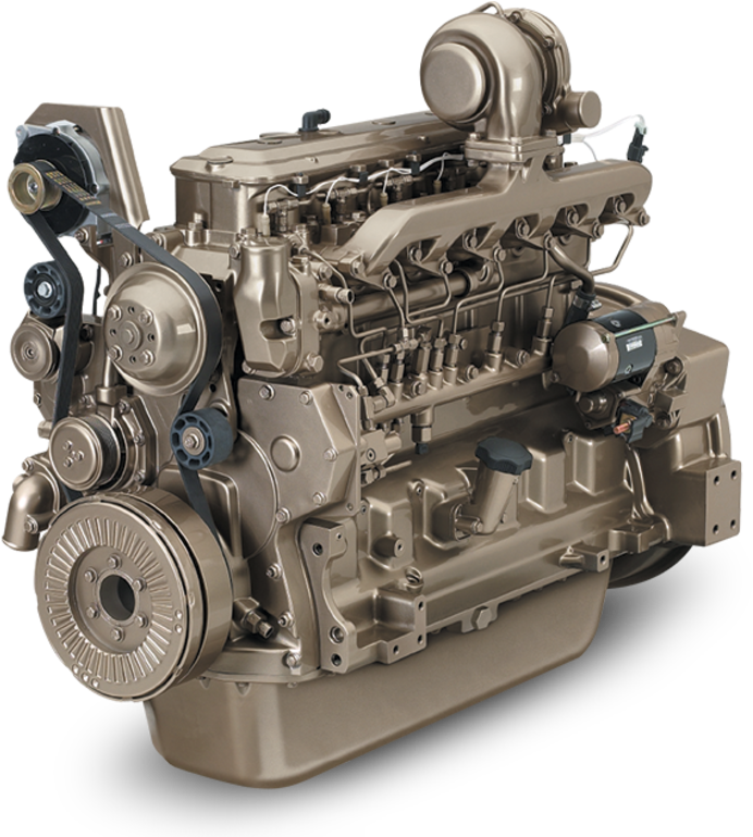 8l Industrial Diesel Engine - John Deere 4042t Engine (1064x768), Png Download
