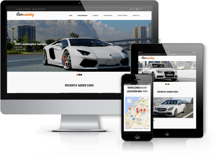 Automotive Website Template - Joomla (800x600), Png Download